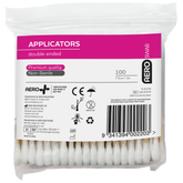 Aero Healthcare AEROSWAB 7.5cm Bamboo Double End Applicators Bag/100